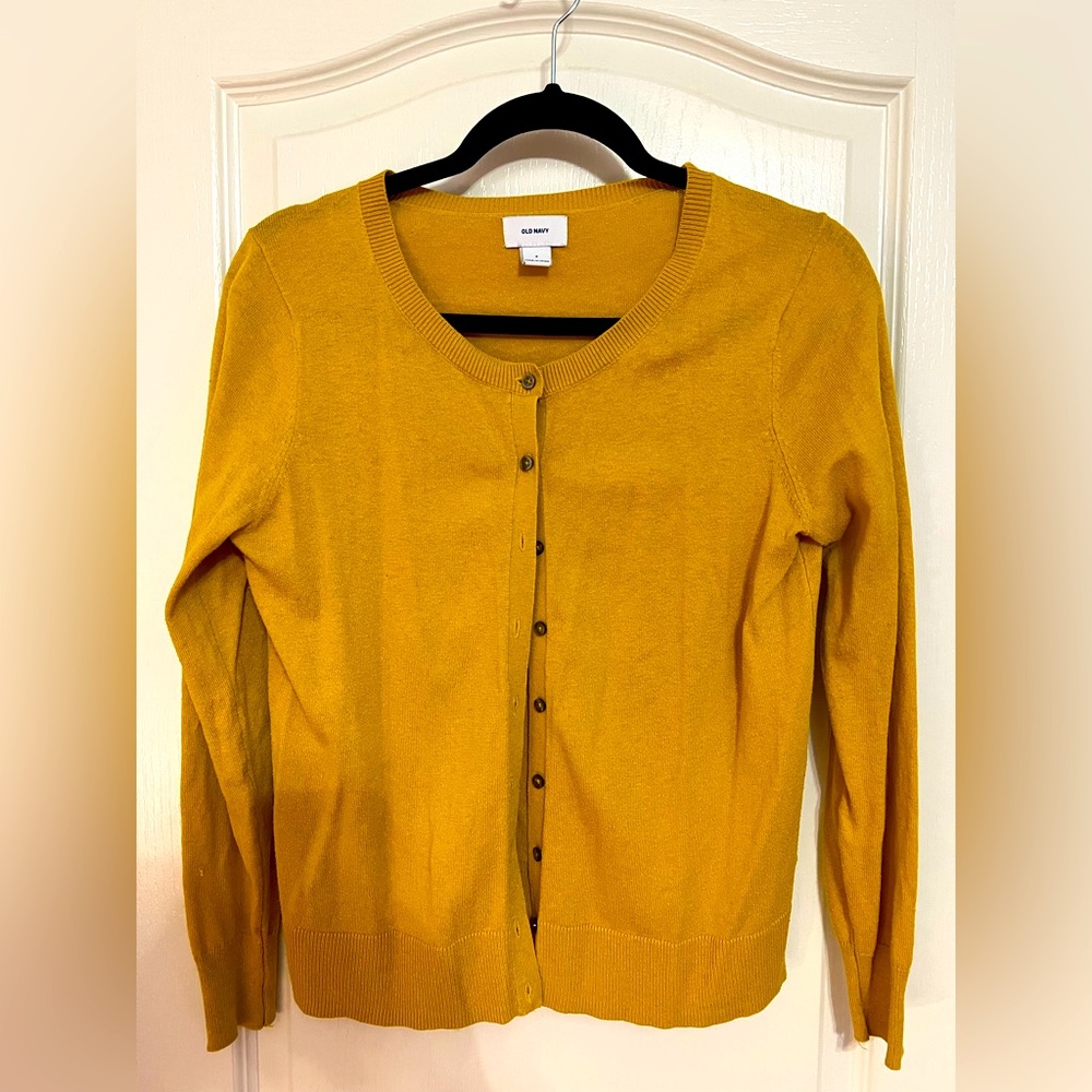 Mustard Old Navy Cardigan